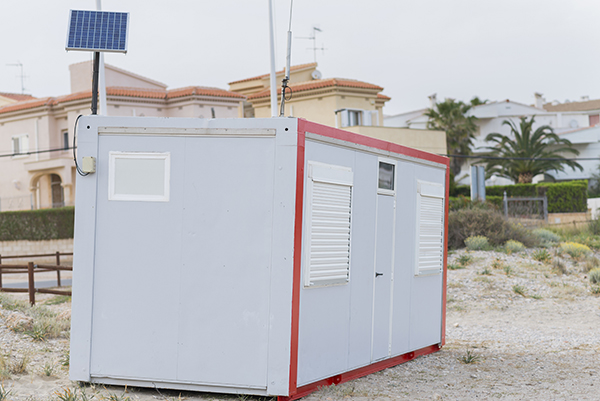 20 ft office container with solar panel