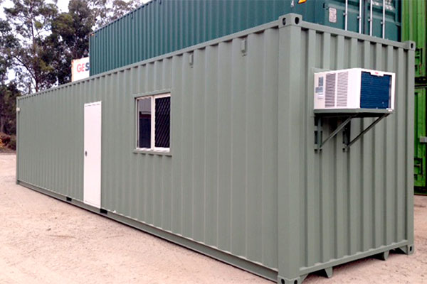 Upgraded 40 ft. mobile office container with air conditioning